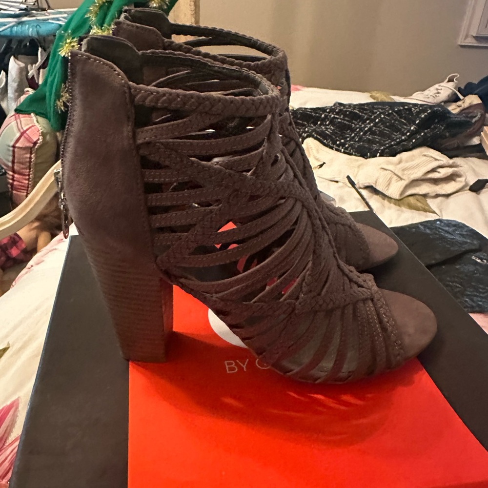 G By Guess Braided Strappy Sandals - Brown - image 5